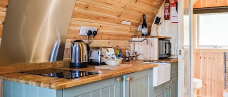 Fridge, oven, stovetop, toaster