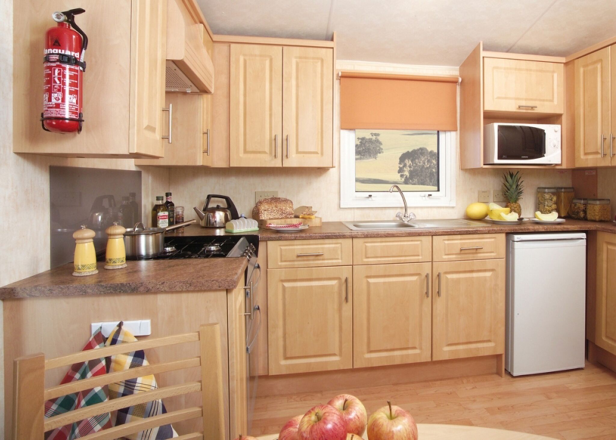 ثلاجة، فرن، موقد طهي مسطح، محمصة خبز