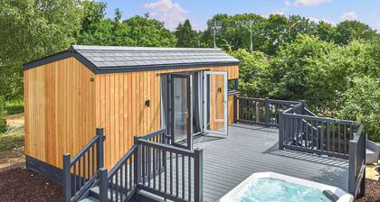 Brand new for 2021 is this stunning open plan modern hotel suite lodge.