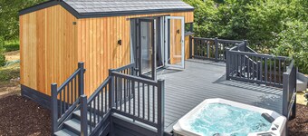 Brand new for 2021 is this stunning open plan modern hotel suite lodge.