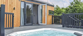 Brand new for 2021 is this stunning open plan modern hotel suite lodge.