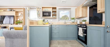 Fridge, oven, stovetop, toaster