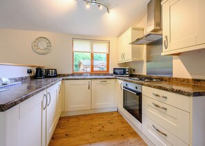 Fridge, oven, stovetop, toaster