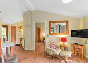 Fireplace - Semi-detached deluxe lodge offering the perfect romantic retreat. (Cartmel)