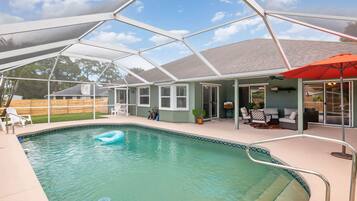 A heated pool
