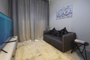 Standard Apartment | Living area - 1 Bedroom Apartment in Reva Residences (Dubai)