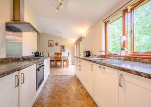 Fridge, oven, stovetop, toaster