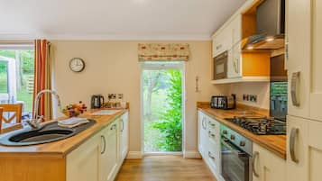 Fridge, oven, stovetop, toaster