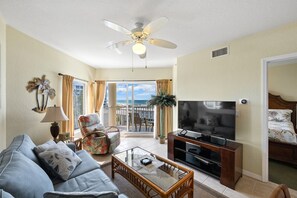 TV, ping pong, offices, computer monitors