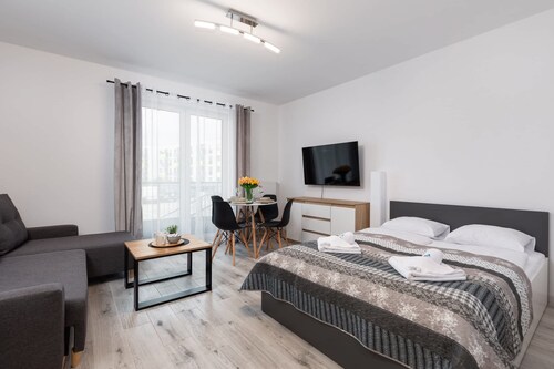 Gemütliches Studio in Swinoujscie | Parkplatz | Haustierfreundlich