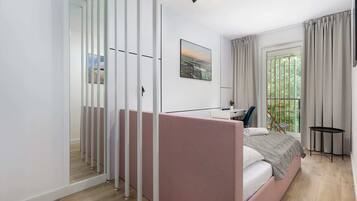 1 Schlafzimmer, Schreibtisch, Bügeleisen/Bügelbrett, WLAN