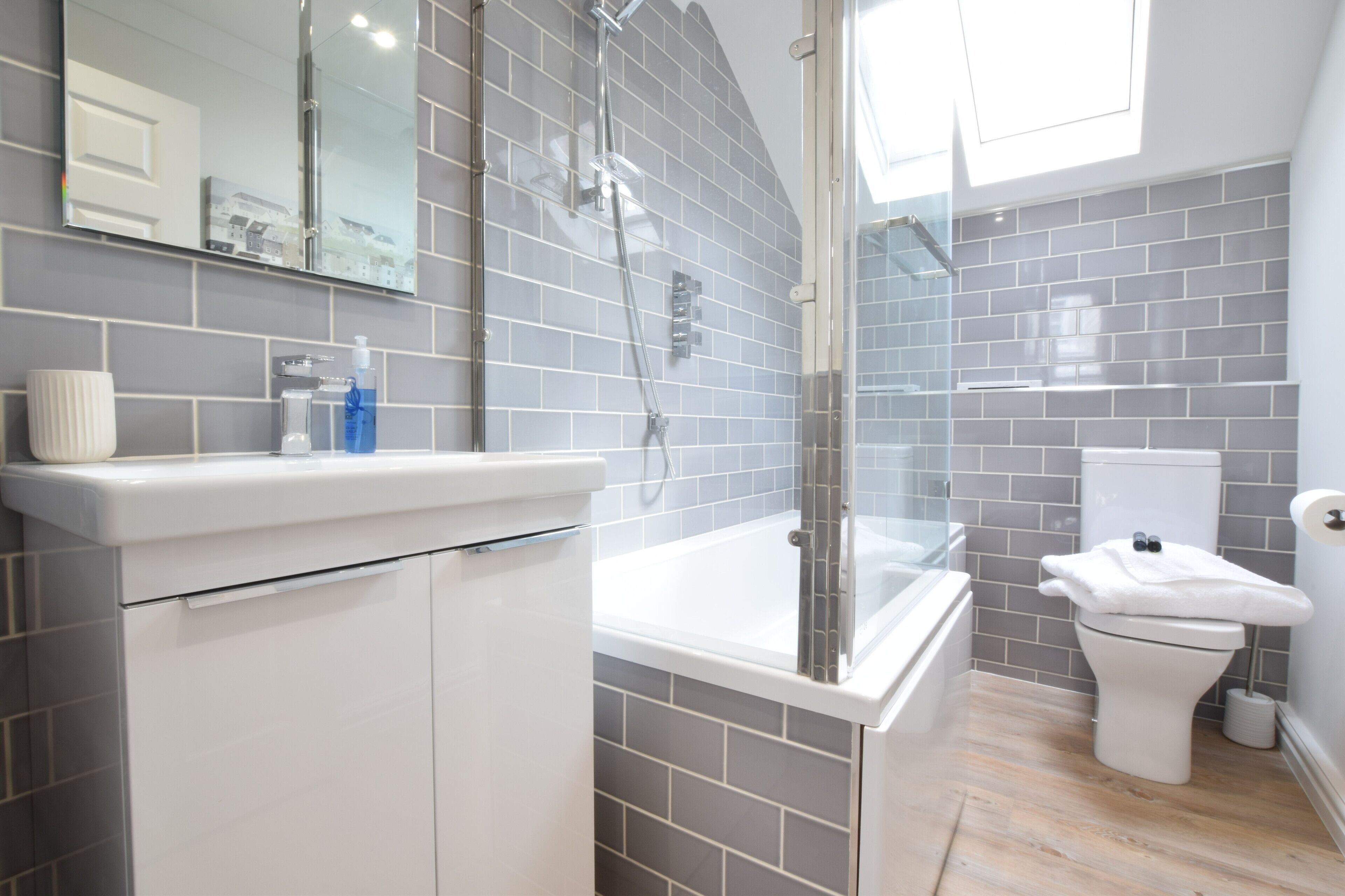 Shower, hair dryer