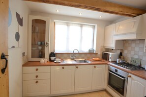 Fridge, dishwasher, cookware/dishes/utensils - May Barn, Ixworth (Bury St Edmunds)