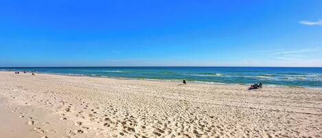 Na praia