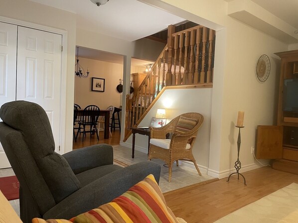 Smart TV, video games, DVD player, stereo