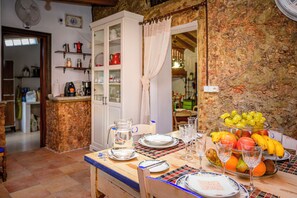 Dining - Vacation Home 'Sa Caseta de Santa Maria' with Private Pool and Wi-Fi (SANTA MARIA DEL CAMI)