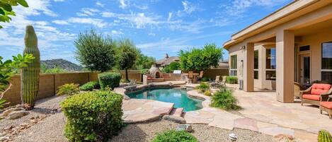 House, 3 Bedrooms | Pool | A heated pool