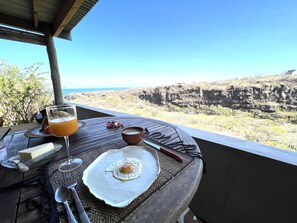 屋外ダイニングエリア