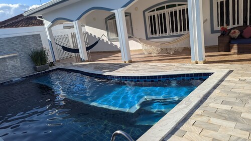 Very spacious and comfortable home with large pool, only 190 meter to the beach.