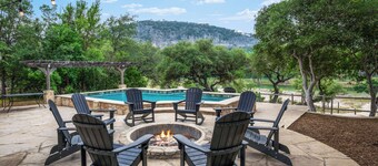Directly ON THE Frio river, with a private pool and room for up to 37!