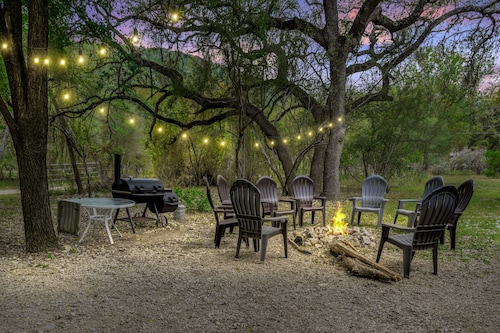 Park right at the river's edge with exclusive river frontage right in the heart of Concan