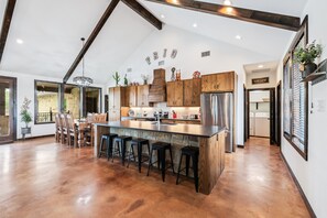 Dining - Private pool, volleyball, basketball, outdoor fireplace & less than 5-minute drive to THE Frio River (Concan)