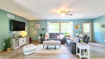 Una Smart TV, libros