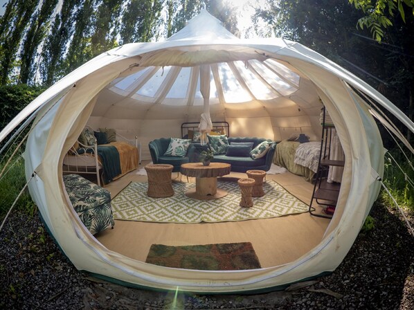 Cabin | Property grounds - Orion 4-person Stunning Lotus Belle Tent (Ross-on-Wye)