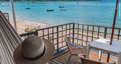 Seafront house for up to 12 people