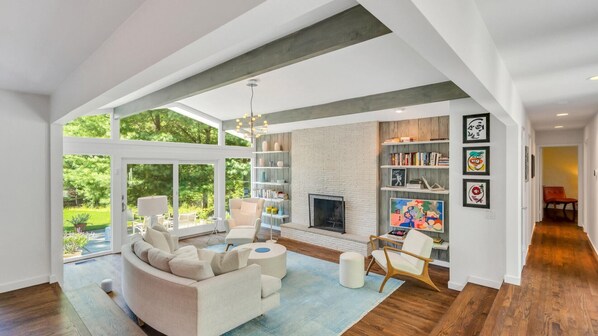 獨棟房屋, 多張床 (East Hampton Fringe Fantastic) | 起居區