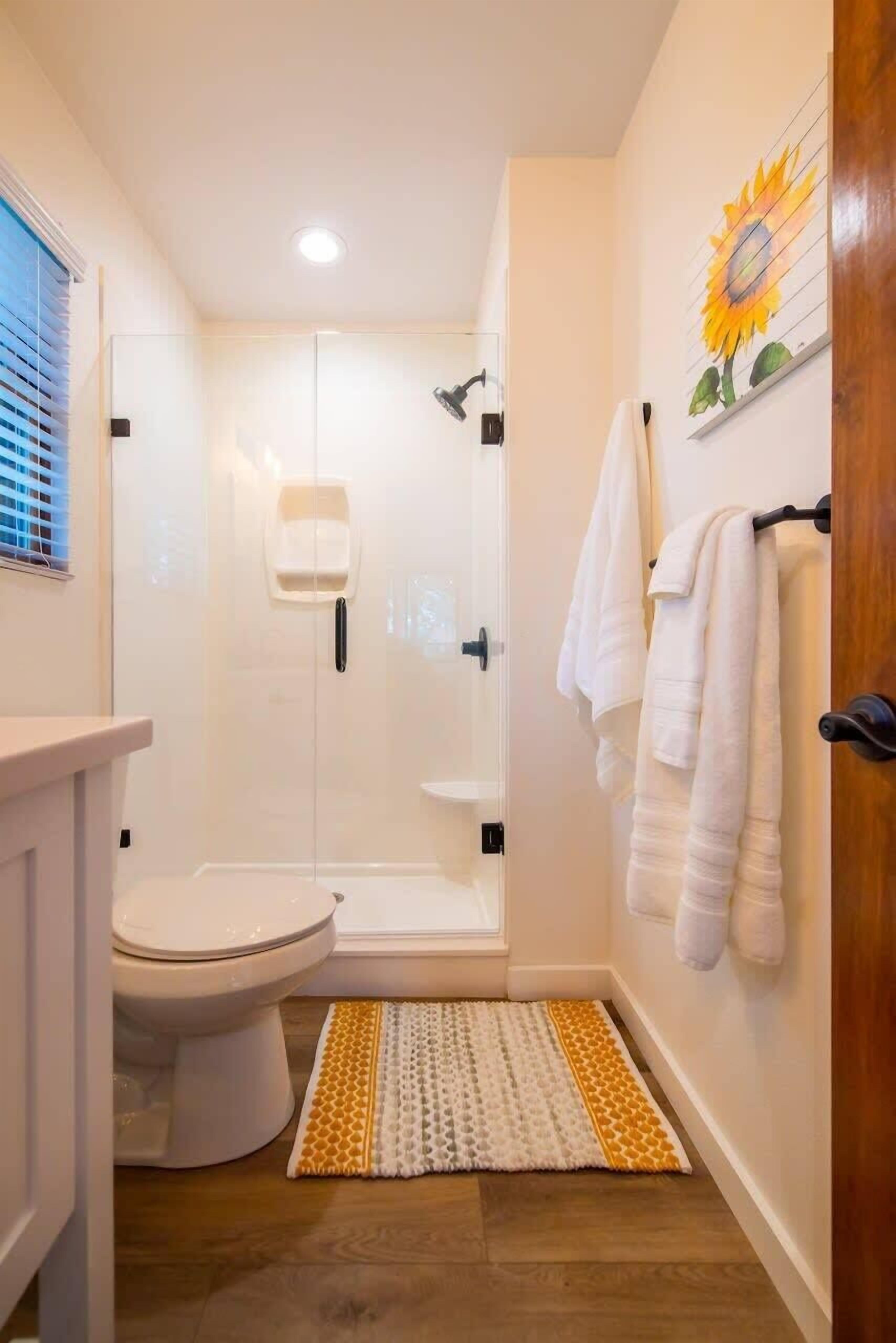 Hair dryer, towels