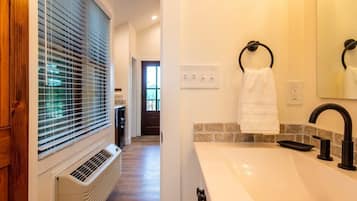 Hair dryer, towels