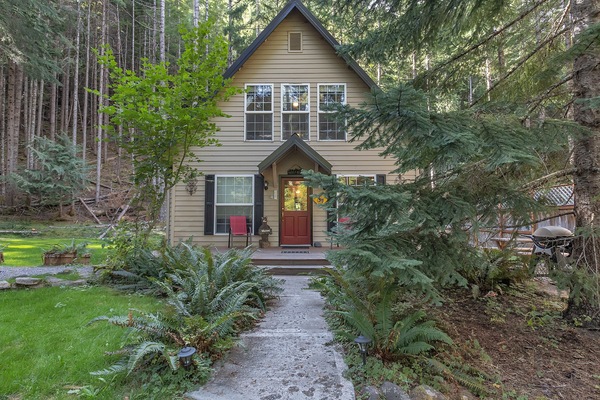 Cottage, Building, House, Flagstone, Arbour