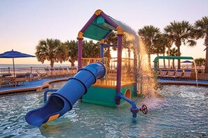 Indoor pool, outdoor pool - Oceanwalk Resort, Three Bedroom, Full Ocean and Beach View, not a partial view. (Daytona Beach)
