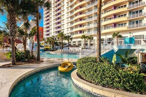 Indoor pool, outdoor pool - Oceanwalk Resort, Three Bedroom, Full Ocean and Beach View, not a partial view. (Daytona Beach)