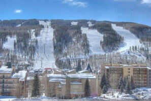 A ski resort with buildings and a ski slope. - Westwind 303 1BD 1BA Plat. Condo (Vail)