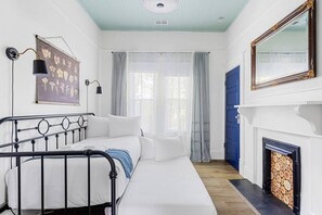 3 bedrooms, memory foam beds, desk, iron/ironing board