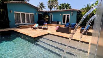 A heated pool