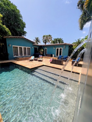 A heated pool