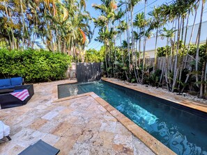 A heated pool