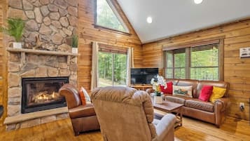 TV, fireplace, offices