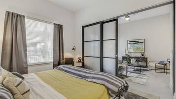 Luxury Apartment | Premium bedding, down comforters, soundproofing, iron/ironing board