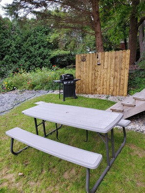 屋外ダイニングエリア