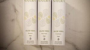 Three Natura product boxes: Aloe Vera Shampoo, Body Wash, and Conditioner. - Kitchenette Room in Sedona at Thunder Mountain (Sedona)
