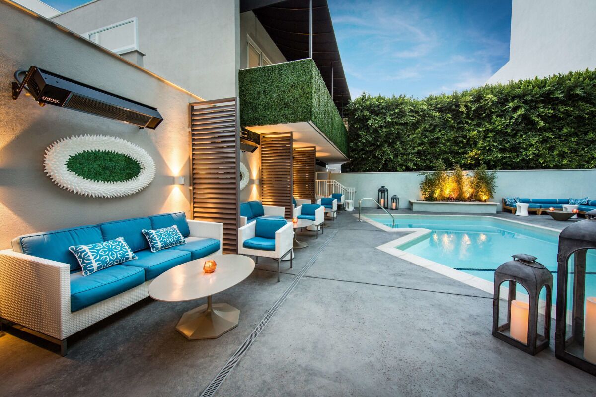 3 Deluxe Two Double Beds at The Mosaic Hotel Beverly Hills!