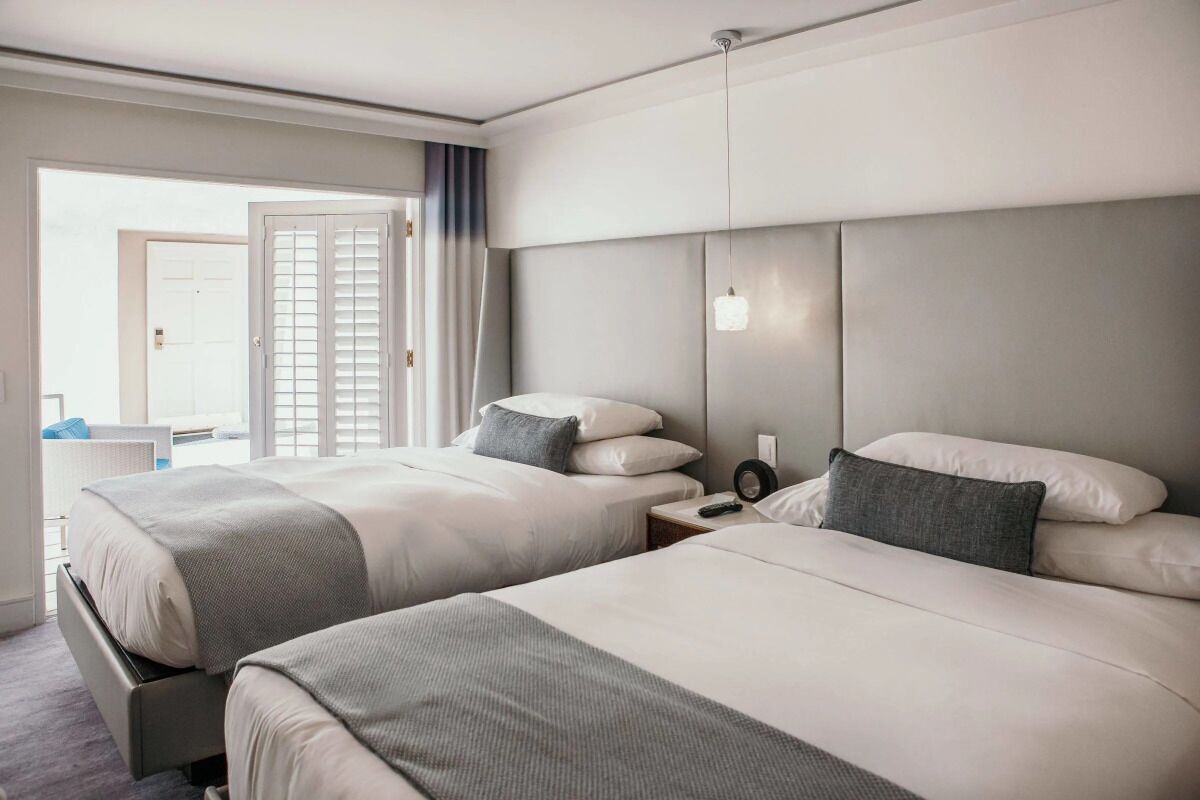 2 Deluxe Two Double Beds at The Mosaic Hotel Beverly Hills!