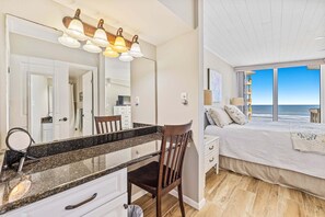 2 bedrooms, iron/ironing board, WiFi, bed sheets - Wait 'n Sea Golden Arms Condo ~ Beachfront ~ Walk to Shopping, Dining & Entertainment!  ~ GA502 (New Smyrna Beach)