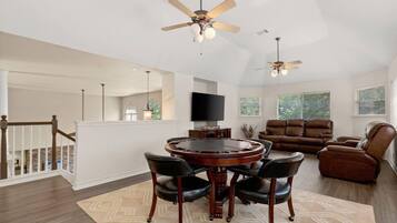 Villa | Private kitchen | Fridge, microwave, oven, stovetop