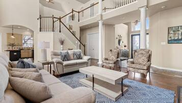 Villa | Living area | Fireplace