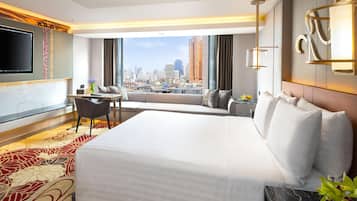 Premier kamer | Luxe beddengoed, een minibar, een kluis op de kamer